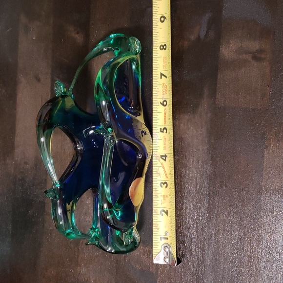 Murano style napkin holder green and blue - Picture 6 of 7